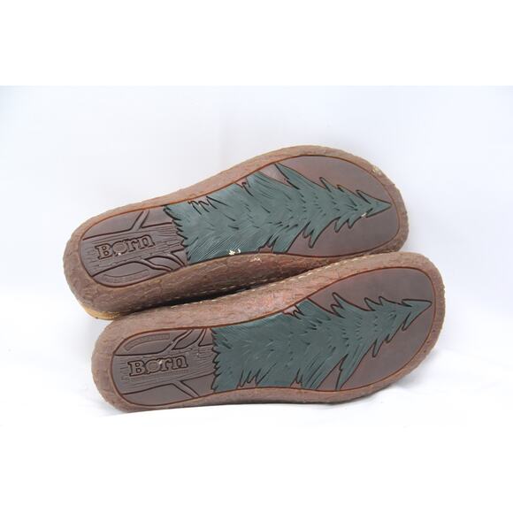 Born Shoes Womens Size 7.5 Wide Toe Oxford Brown NuBuck Leather Lace Up Comfort - Picture 6 of 7